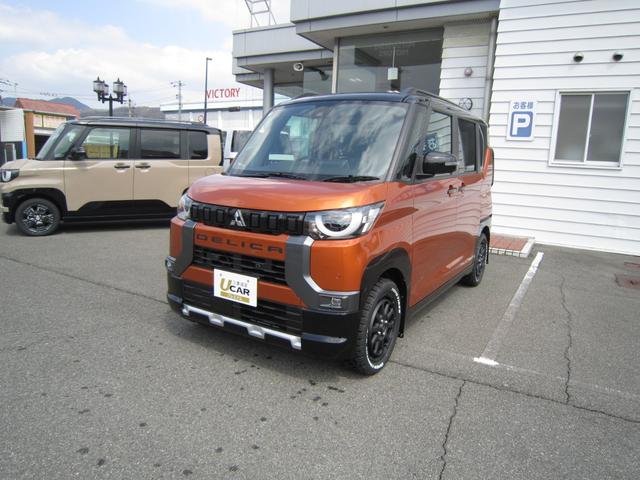 デリカミニ　Ｔプレミアム ４ＷＤ　社外ホイール　マッドフラップ付